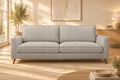 Alex 3 Seater Fabric Sofa - Glacier